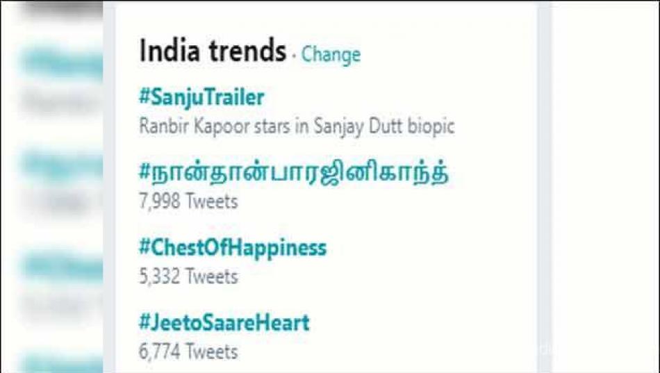 Trending in India is #Nandhan paRajinikanth